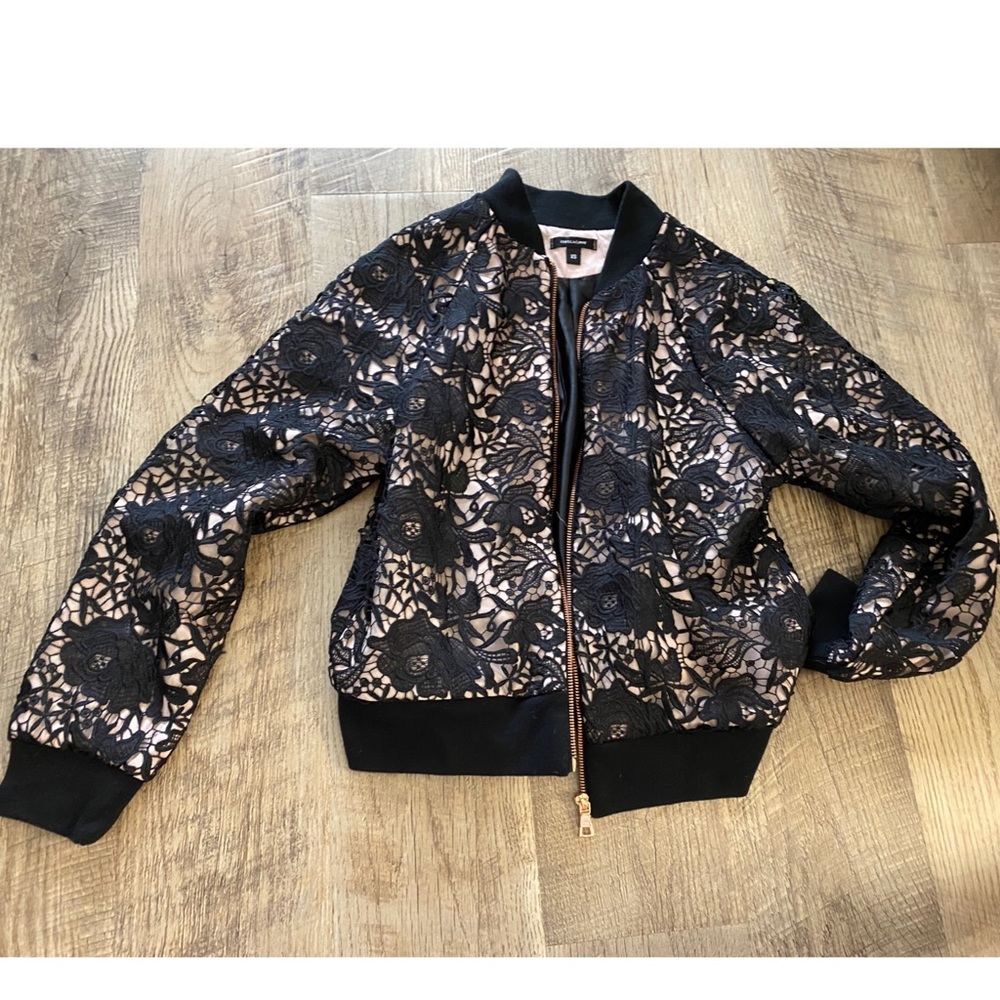 Stella & Dott lace bomber jacket